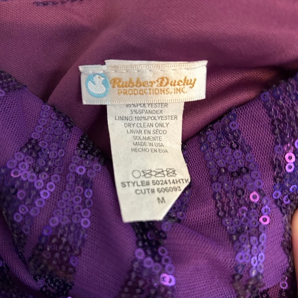 Rubber Ducky Purple Sequin Mini Dress - Picture 2 of 3